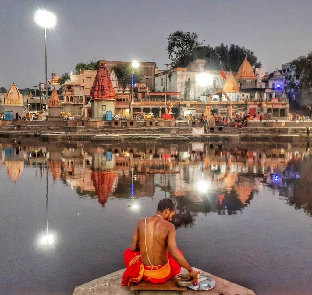 Meditation in Ujjain by Shipra River