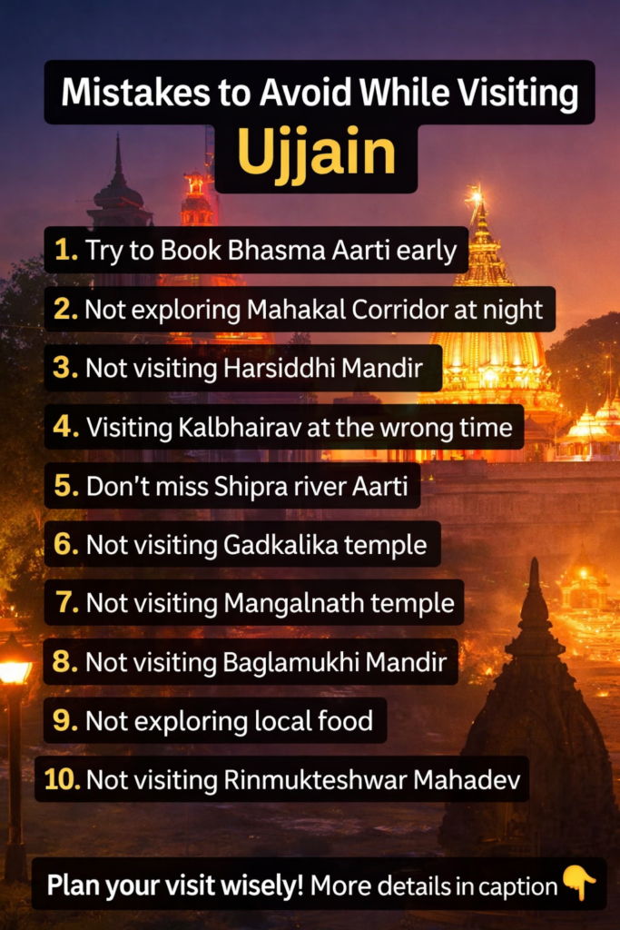 Mistakes to Avoid While Visiting Ujjain