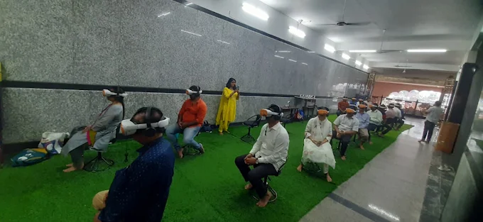 VR Darshan booking center at Mansrovar Hall Mahakal Lok Ujjain